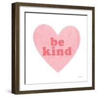 Be Kind Heart-Ann Kelle-Framed Art Print