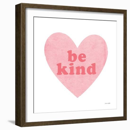 Be Kind Heart-Ann Kelle-Framed Art Print