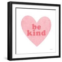 Be Kind Heart-Ann Kelle-Framed Art Print