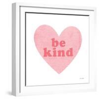 Be Kind Heart-Ann Kelle-Framed Art Print