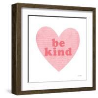 Be Kind Heart-Ann Kelle-Framed Art Print