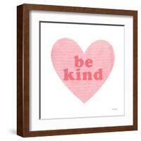 Be Kind Heart-Ann Kelle-Framed Art Print