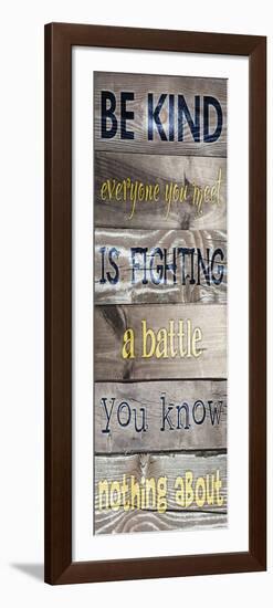 Be Kind Plank-Stimson, Diane Stimson-Framed Art Print