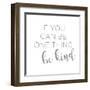 Be Kind-Anna Quach-Framed Art Print