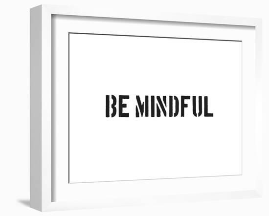 Be Mindful-SM Design-Framed Art Print