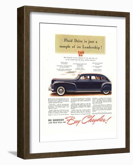 Be Modern - Buy Chrysler-null-Framed Art Print