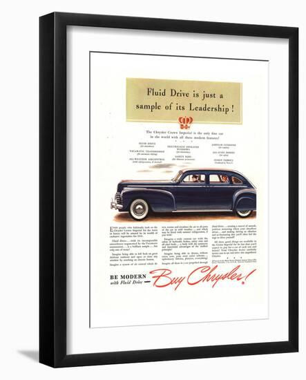 Be Modern - Buy Chrysler-null-Framed Art Print
