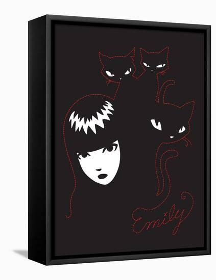 Be My Cat-Emily the Strange-Framed Stretched Canvas