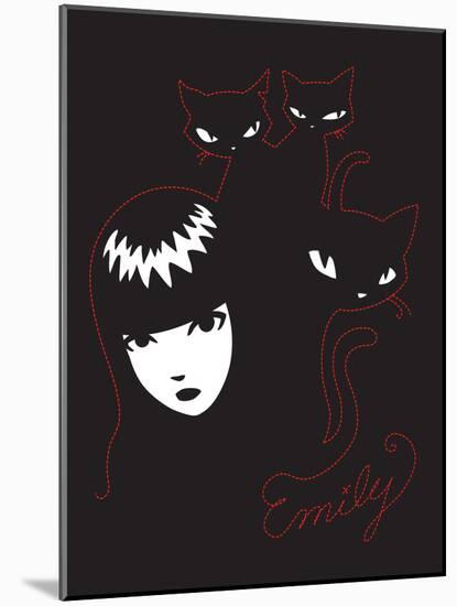 Be My Cat-Emily the Strange-Mounted Poster