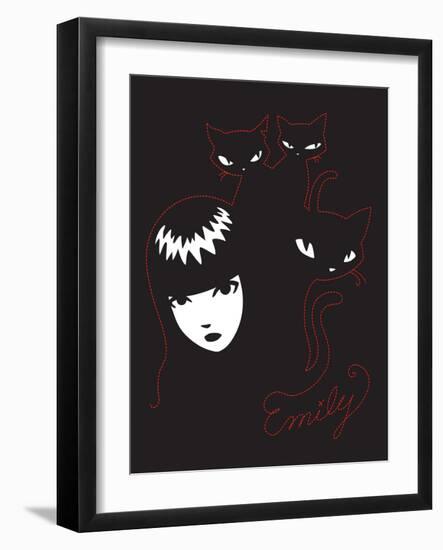 Be My Cat-Emily the Strange-Framed Premium Giclee Print