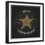 Be My Guiding Star - Retro Starfish-Anton Yanchevskyi-Framed Art Print