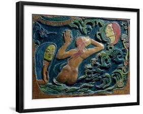 Be Mysterious, 1890-Paul Gauguin-Framed Giclee Print