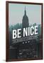 Be Nice, the World is a Small Town-Lantern Press-Framed Art Print