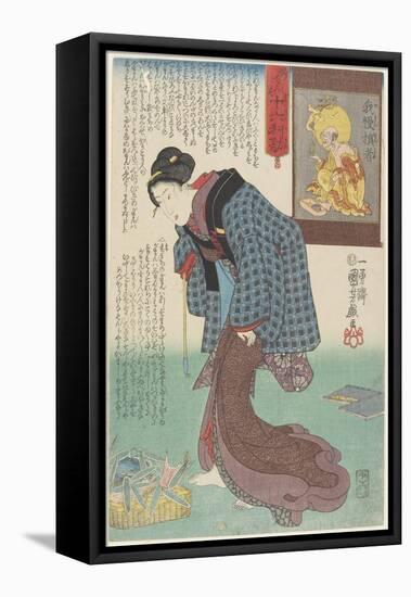 Be Patient, 1843-1847-Utagawa Kuniyoshi-Framed Stretched Canvas