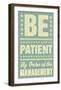 Be Patient-John Golden-Framed Art Print