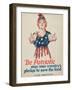 "Be Patriotic: Sign Your Country's Pledge to Save the Food", 1918-Paul Stahr-Framed Giclee Print