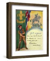 'Be Prepared', Boy Scout Enrolment Card. 1947-English School-Framed Giclee Print