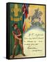 'Be Prepared', Boy Scout Enrolment Card. 1947-English School-Framed Stretched Canvas