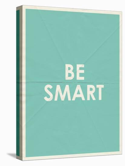 Be Smart Typography-null-Stretched Canvas