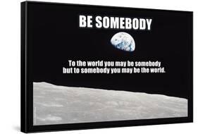 Be Somebody-null-Framed Stretched Canvas