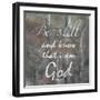 Be Still-Sheldon Lewis-Framed Art Print