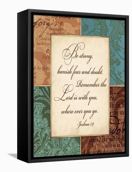 Be Strong-Jace Grey-Framed Stretched Canvas