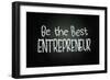 Be the Best Entrepreneur-airdone-Framed Art Print