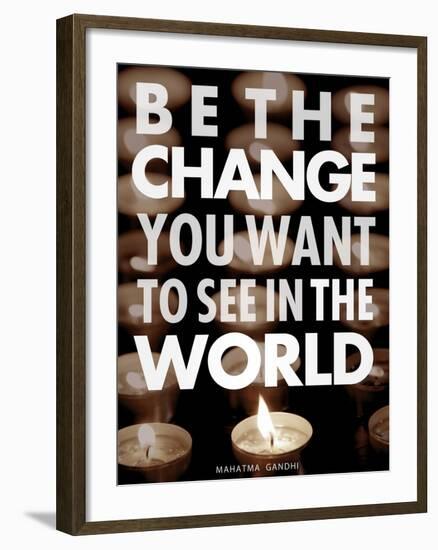 Be the Change-Chuck Haney-Framed Art Print