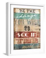 Be The Change-Jace Grey-Framed Art Print
