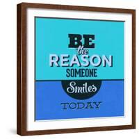 Be the Reason Someone Smiles Today 1-Lorand Okos-Framed Art Print