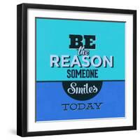 Be the Reason Someone Smiles Today 1-Lorand Okos-Framed Art Print