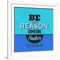 Be the Reason Someone Smiles Today 1-Lorand Okos-Framed Art Print