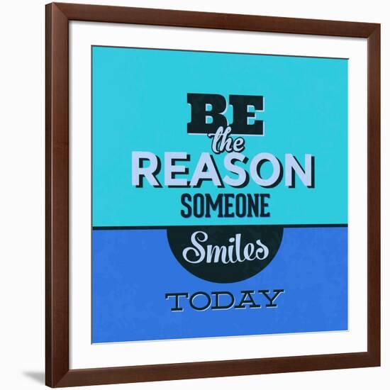 Be the Reason Someone Smiles Today 1-Lorand Okos-Framed Art Print