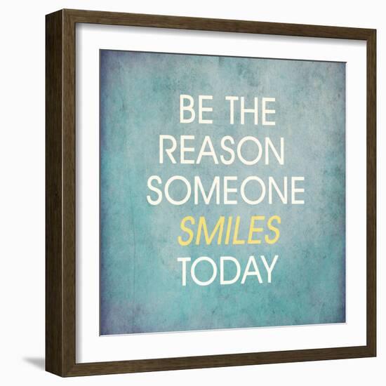 Be the Reason Someone Smiles Today-happydancing-Framed Art Print