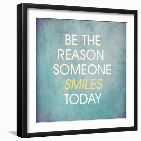 Be the Reason Someone Smiles Today-happydancing-Framed Art Print