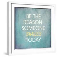 Be the Reason Someone Smiles Today-happydancing-Framed Art Print