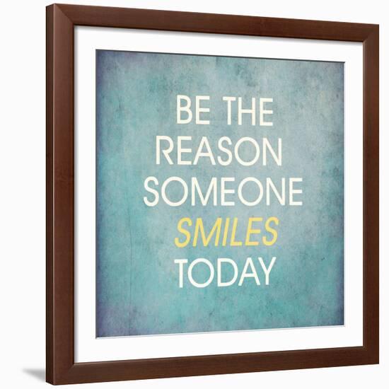 Be the Reason Someone Smiles Today-happydancing-Framed Art Print