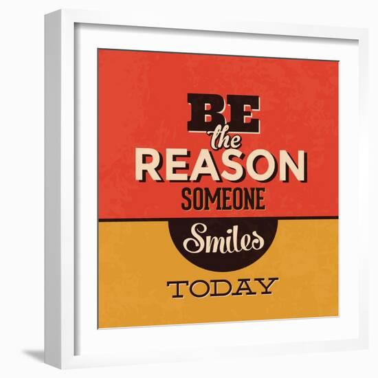 Be the Reason Someone Smiles Today-Lorand Okos-Framed Art Print