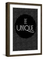 Be Unique-null-Framed Art Print