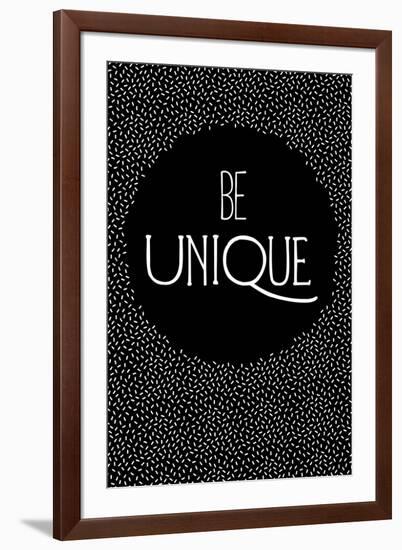 Be Unique-null-Framed Art Print