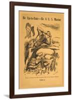 Be Up-to-Date, Be a U.S. Marine-William Allen Rogers-Framed Art Print