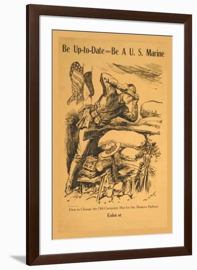 Be Up-to-Date, Be a U.S. Marine-William Allen Rogers-Framed Art Print