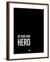 Be Your Own Hero Black-NaxArt-Framed Art Print