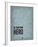 Be Your Own Hero Blue-NaxArt-Framed Art Print