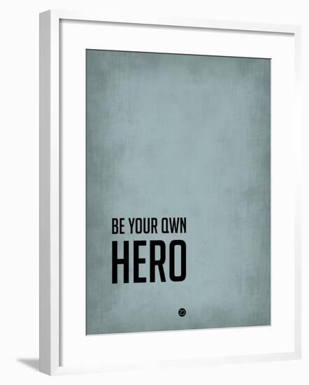 Be Your Own Hero Blue-NaxArt-Framed Art Print