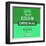 Be Yourself 1-Lorand Okos-Framed Art Print