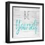 Be Yourself Square-SD Graphics Studio-Framed Art Print