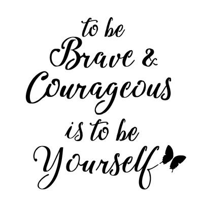 'Be Yourself Stencil Quote' Giclee Print Art Licensing Studio