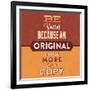 Be Yourself-Lorand Okos-Framed Art Print