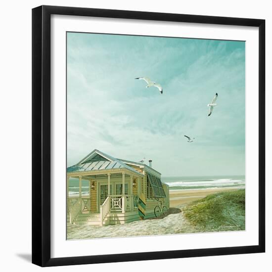 Beach 3-Carlos Casamayor-Framed Art Print